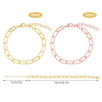 20pcs Chain Bracelets Kit Alloy Link with Lobster Clasps for Christmas DIY Women Jewelry Findings Bracelet Making (Gold & Rose Gold) - color: Gold & Rose Gold