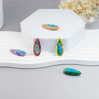 5 Pieces Natural Teardrop Imperial Jasper Pendant,Gemstone Charms for DIY Jewelry Making Necklaces, Bracelets, Earrings - color: Teardrop Imperial Jasper Pendant-b