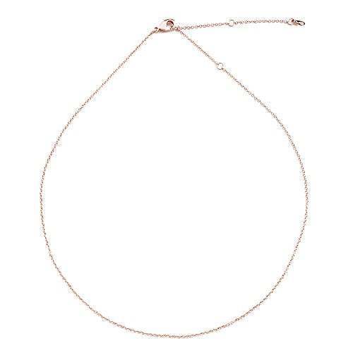 Honeycat Thin Chain Adjustable Choker in Gold, Rose Gold, or Silver (13", 14", 15", 16", 17") | Delicate Jewelry - color: Rose Gold