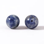 100Pcs Natural Stone 6mm Blue White Sodalite Round Loose Gemstone Energy Healing Beads Hole Size 1mm DIY Smooth Beads for Bracelet Necklace Earrings Jewelry Making - color: Blue White Sodalite, size: 6mm