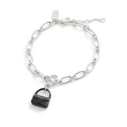 COACH Women's Collectible Signature Jewelry Charm - color: Tabby Black/Rhodium