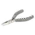 The Beadsmith Flat Nose Pliers – Zebra Print Line – 5 inches (127mm) – Comfortable Handle with Double Leaf Springs – Jewelry Making Tool for Creating Bracelets, Earrings and Necklaces - size: flat nose - 5"