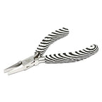 The Beadsmith Flat Nose Pliers – Zebra Print Line – 5 inches (127mm) – Comfortable Handle with Double Leaf Springs – Jewelry Making Tool for Creating Bracelets, Earrings and Necklaces - size: flat nose - 5"