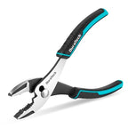 DURATECH 8 Inch Slip Joint Pliers, Pliers Tool with Comfortable TPR Handle, High Carbon Steel, Strong Sharp Teeth, Pliers for Tightening, Loosening and Gripping Nuts and Bolts - size: 8 Inch