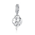 Charm for Bracelets and Necklaces, Heart Animals 925 Sterling Silver Bead Celestial Sun Moon Star Charms Jewelry Gift for Women Girls - color: Key Padlock Heart Dangle Charm