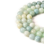 6mm Blue Amazonite Stone Beads Natural Crystal Gemstone Round Loose Beads for DIY Jewelry Making 15"/Strand - color: Blue Amazonite, size: 6mm