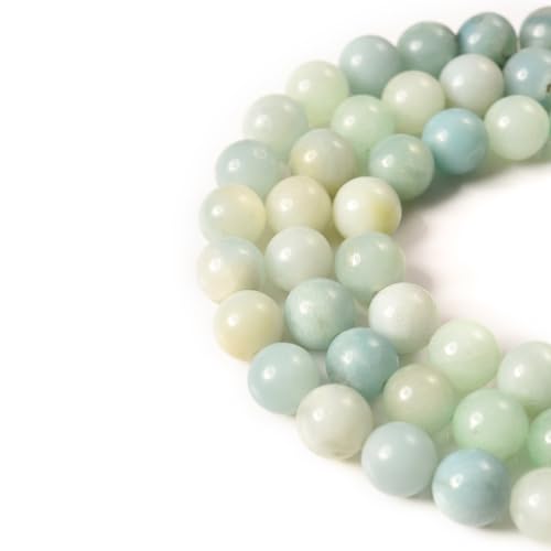 6mm Blue Amazonite Stone Beads Natural Crystal Gemstone Round Loose Beads for DIY Jewelry Making 15"/Strand - color: Blue Amazonite, size: 6mm