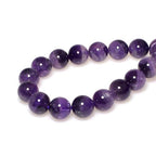 MJDCB Natural Dreamy Amethyst Beads Round Stone Beads DIY Loose Beads for Jewelry Making Beads 15" (12mm) - color: Dreamy Amethyst, size: 12mm