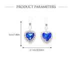 Sparkling Crystal Heart Fake Nipple Ring for Women Cubic Zirconia Hearts Dangle Non Piercing Adjustable Nipplerings Nipple Noose Non Pierced Body Jewelry - color: White