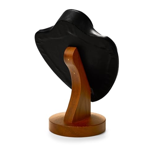 Oirlv Solid Wood Necklace Display Bust Necklace Display Stand - color: Black