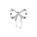 LAZA 925 Sterling Silver Charm for Bracelet Necklace Dangle Love Mom Butterfly Party Charm Beads Pendants DIY Jewelry for Women - color: Bow Tie
