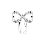 LAZA 925 Sterling Silver Charm for Bracelet Necklace Dangle Love Mom Butterfly Party Charm Beads Pendants DIY Jewelry for Women - color: Bow Tie