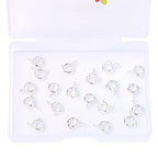 BEADIA Silver Plated Spring Clasps Non Tarnish 6mm 20pcs for Jewelry Making Findings - color: Spring Clasps Silver, size: 6mm