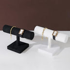 Oirlv Linen T-bar Bracelet Watch Organizer Display Stand Professional Jewelry Bracelet Display for Selling (Creamy-white,Linen) - color: Creamy-white,Linen