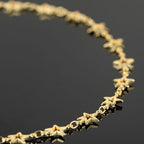 YOUBEIYEE 13 Feet Star Chain for Jewelry Making 18K Gold Plated Brass Chain Spool Hollow Stars Link Chain Jewelry Craft Chains Bulk - color: Star