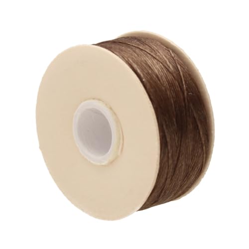 The Beadsmith Nymo Thread – 10-Pack Brown Color – Size D, .30mm Diameter, 64 Yard/58.5 Meter Spool – Made of Nylon – Bead Embroidery & Weaving, Off Loom & Loom Work and DIY Craft Projects - size: Size D, 64 Yards, style: Brown