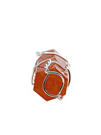 Amazing Gemstone Crystals and Healing Stones Carnelian Necklace - Gold Chain Necklace Pendant - Real Crystal Necklace - color: Double Point (Silver Wire), size: 1 PIECE