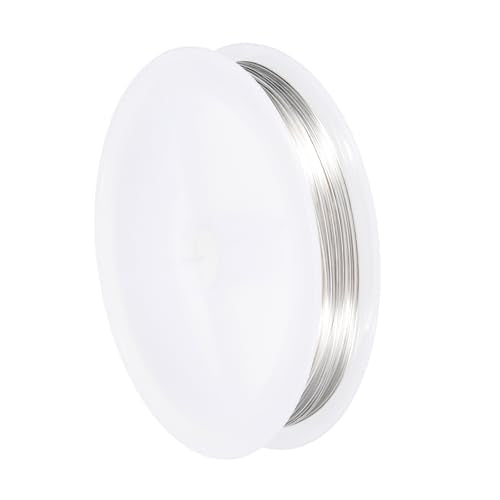 MECCANIXITY 18 Gauge Copper Wire for Jewelry Making Tarnish Resistant Beading Wire for Jewelry Making Crafts Supplies, White,30FT - color: White, size: 18 Gaugex30FT