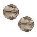 100pcs Adabele Austrian 4mm (0.16 Inch) Small Faceted Loose Round Crystal Beads Smoked Quartz Compatible with 5000 Swarovski Crystals Preciosa SS2R-421 - color: Smoked Quartz, size: 4mm Small (100pcs)