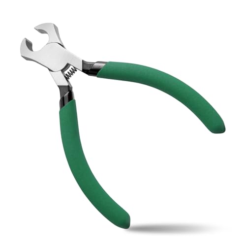 4.5 Inches Mini End Cutting Pliers PVC Handles End Nipper Jewelry Pliers Nail Puller Tool for Installing Carpenter Jewelry Making Tool for Crafts DIY Working - style: End Cutting Pliers
