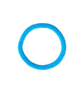 Wigspedia Crochet Glass Seed Bead Nepal Boho Bracelet - Single Piece Solid - color: Sky Blue
