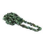 Emerald Pre Drilled Crystal Crushed Chips Beads for Bracelets Making, DIY Handmade Natural Healing Crystals (25 Inch Strand) - color: Emerald