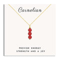 SmileBelle Crystal Necklace, Jade Necklace for Women as Anniversary Birthday Mothers Day Gifts for Women 14k Gold Black Tourmaline as Birthstone Jewelry for Girls Dainty Crystal Jewelry - color: Red Carnelian