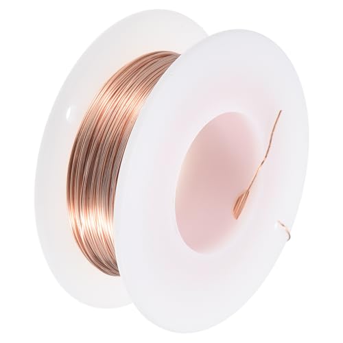 uxcell Soft Copper Wire (24 Gauge, 32.8 FT), 99.9% Pure Bare Copper Wire 0.5mm Solid Craft Wire for DIY Crafting Gardening Decoration (10Meter) - size: 24 Gauge x 32.8 FT
