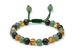 Amazing Gemstone Money Wealth Success Bracelet - Pyrite Green Aventurine Citrine Bracelet Set for Healing Calming Anxiety Stress Relief Gifts Pulseras Para Hombres Mujer Stocking Stuffer (Adjustable) - color: Money Success
