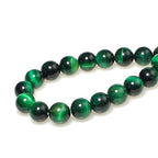 MJDCB Stone Beads 4mm 85pcs Round Green Tiger's Eye Loose Gemstone Bead Charms for Jewelry Making Bracelet Necklace Earring Pendant - color: Green Tiger's Eye, size: 4mm