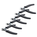trueCABLE Precision Sharp Flush Cutter, 5 Pack, Wire Cutting Pliers for Ethernet Cable Preparation, Electronics, Jewelry & Crafts, Hardened Carbon Steel with Non-Slip Handle, Cut Wire Up To 16 AWG - style: 5 Pack