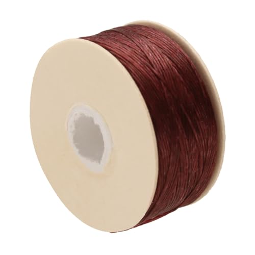 The Beadsmith Nymo Thread – 10-Pack Burgundy Color – Size D, .30mm Diameter, 64 Yard/58.5 Meter Spool – Made of Nylon – Bead Embroidery & Weaving, Off Loom & Loom Work and DIY Craft Projects - size: Size D, 64 Yards, style: Burgundy