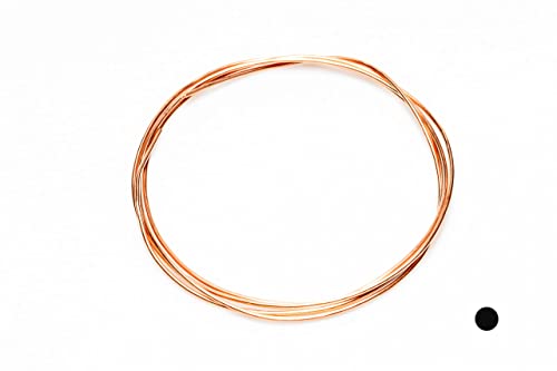 28 Gauge, 99.9% Pure Copper Wire (Round) Dead Soft CDA #110 Made in USA - 15FT by CRAFT WIRE - size: 28 Gauge, style: 15 Feet