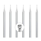 6 Pcs 1mm Round Cup Burr - 3/32'' Shank Wire Rounder Bits Jewelry Burs for Lapidary Making - color: 6 Pcs 1mm Round Cup Burs