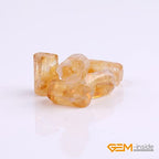 GEM-Inside 27Pcs 8x12mm Natural Yellow Citrine Quartz Crystal Faceted Freeform Tube Column Chakra Beads for Jewelry Making Full 15" Strand Power Energy Healing - color: Yellow Citrine