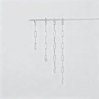 Silver Necklace Extenders for Women 14k Extender Chain for Bracelet Anklet Waist for Jewelry Making 4Pcs - color: silver A