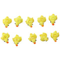 10 Pcs Duck Lampwork Beads Pendants 15X15mm Cartoon Animal Loose Beads for Necklace Bracelet DIY Jewelry Making