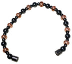 Copper and Magnetic Hematite Bracelet - size: 9 Inches