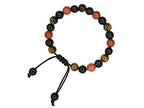 Amazing Gemstone Anti Bullying Manifestation Bracelets - Black Obsidian Tiger Eye Red Jasper Bracelet Set for Healing Calming Anxiety Stress Relief Gifts Pulseras Para Hombres Mujer (Adjustable) - color: Bullying Support