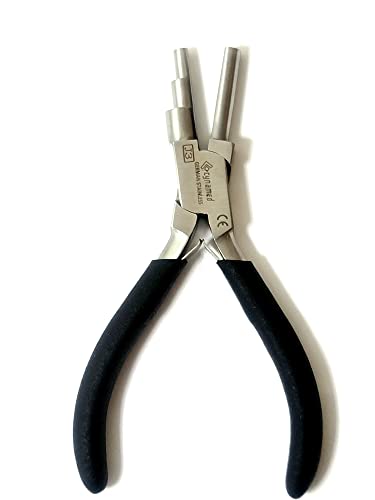 German Heavy Duty Bail Making Pliers - 6 in 1 Wire Looping Pliers, Big & Small Sizes (13, 16, 20 & 5, 7, 10MM), Anti Slip Comfort Grip Handle - style: LARGE 13,16,& 20MM