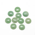Crafans 50Pcs 6mm Half Round Gemstone Cabochons Natural Green Aventurine Flat Back Stone Cabochons Domes No Hole Healing Power Stone Chakra Crystal Beads for Jewelry Making - color: Green Aventurine, size: 6mm