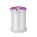 YLI Threads Silk Thread – 100 wt Fine Japanese Silk for Appliqué, EPP, and Quilting - White - color: White