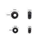 BEADIA Natural Black Onyx Rondelle Stone with Large Hole (4mm) Loose Semi Gemstone Beads for Jewelry Making 10mmx4mm 24pcs - color: Black Onyx, size: 10mm x 4mm