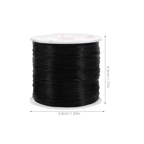 Ipetboom Elastic Thread for Hair Extensions - Silicone Stretch Cord Bracelet Rope for Hairstyling Braiding and Jewelry Making Wire Invisible for Hair Bundles and Wigs