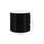Ipetboom Elastic Thread for Hair Extensions - Silicone Stretch Cord Bracelet Rope for Hairstyling Braiding and Jewelry Making Wire Invisible for Hair Bundles and Wigs