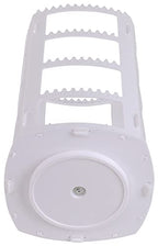 Sooyee White Earring Organizer,360 Rotating Earring Holder,4 Tiers Jewelry Rack Display Classic Stand, 156 Holes and 160 Grooves for Necklaces Earrings Piercings - color: White
