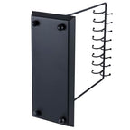 MyGift Black Metal Jewelry Stand for Women Jewelry Organizer Stand for Necklaces with 20 Hooks and Ring Tray Sturdy Necklace Pole - color: Black