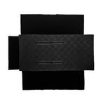 Portable Jewelry Roll Untangled Secure Necklace Travel Storage Bag Displays Holder 16 Chain (Black Diamond) - color: Black Diamond