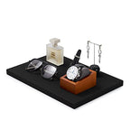 Solid Wood Watch Organizer - Display Case & Stand for Men's Watches & Bracelets - color: WHITE WATCH BOX