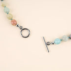 GAVU Hand-knotted Men's Beaded Necklace, Crystal Necklace for Men - color: Amazonite, size: 20"